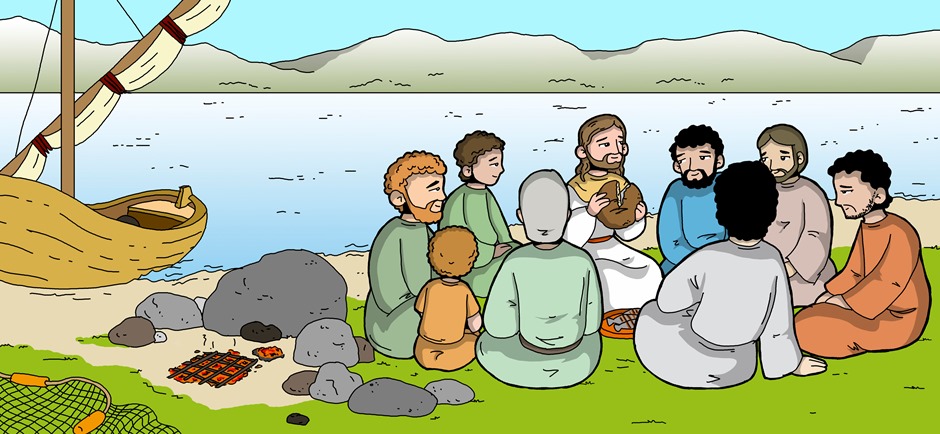 Jesús convida Pere a seguir les seves passes com a pastor del seu ramat